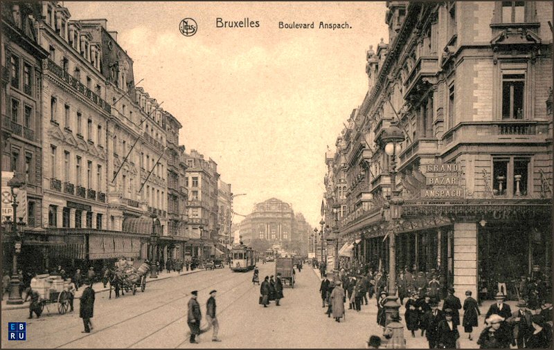 Le boulevard Anspach d'antan - 1000 Bruxelles - Pentagone