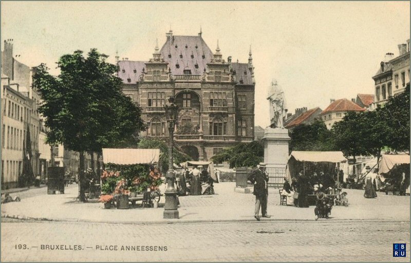 La place Anneessens d'antan - 1000 Bruxelles - Pentagone