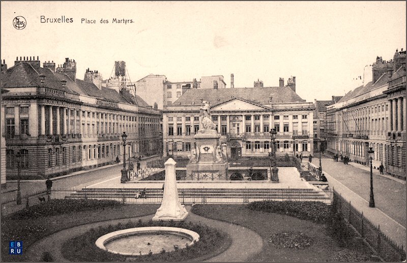 La place des Martyrs d'antan - 1000 Bruxelles - Pentagone