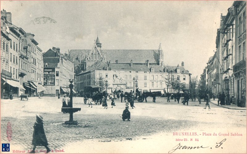 La place du Grand Sablon d'antan - 1000 Bruxelles - Pentagone