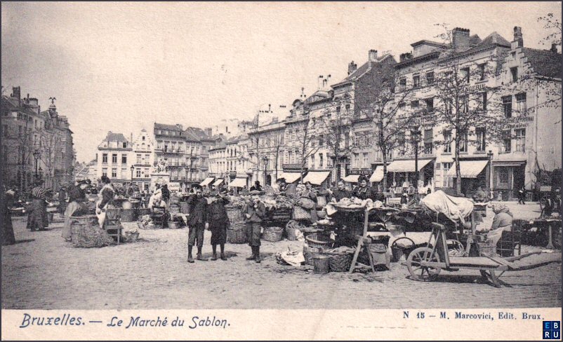 La place du Grand Sablon d'antan - 1000 Bruxelles - Pentagone