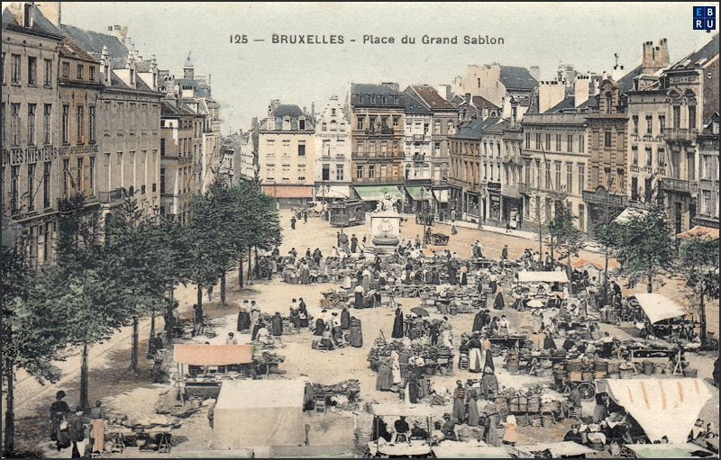 La place du Grand Sablon d'antan - 1000 Bruxelles - Pentagone