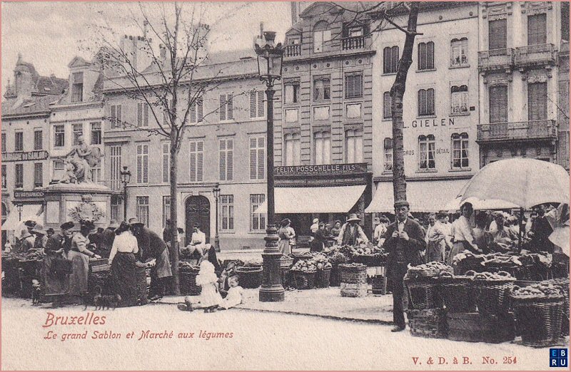 La place du Grand Sablon d'antan - 1000 Bruxelles - Pentagone