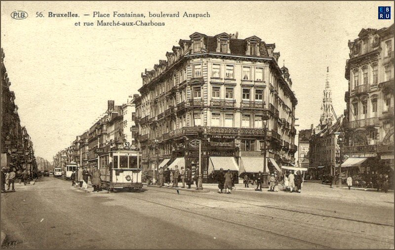 La place Fontainas d'antan - 1000 Bruxelles - Pentagone