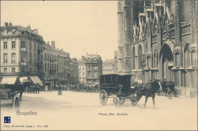 La place Sainte-Gudule d'antan - 1000 Bruxelles - Pentagone