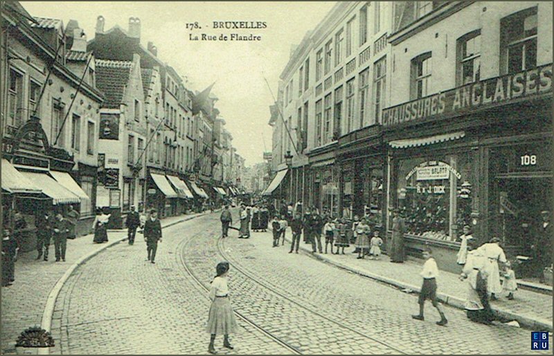 La rue de Flandre d'antan - 1000 Bruxelles - Pentagone