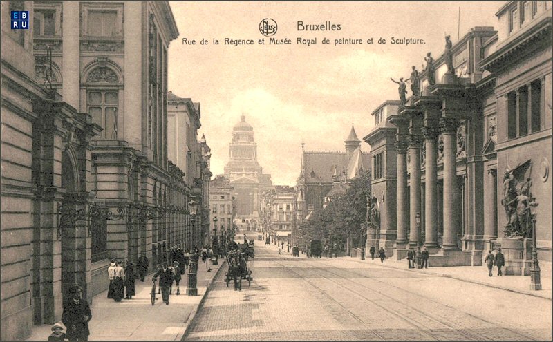 La rue de la Rgence d'antan - 1000 Bruxelles - Pentagone