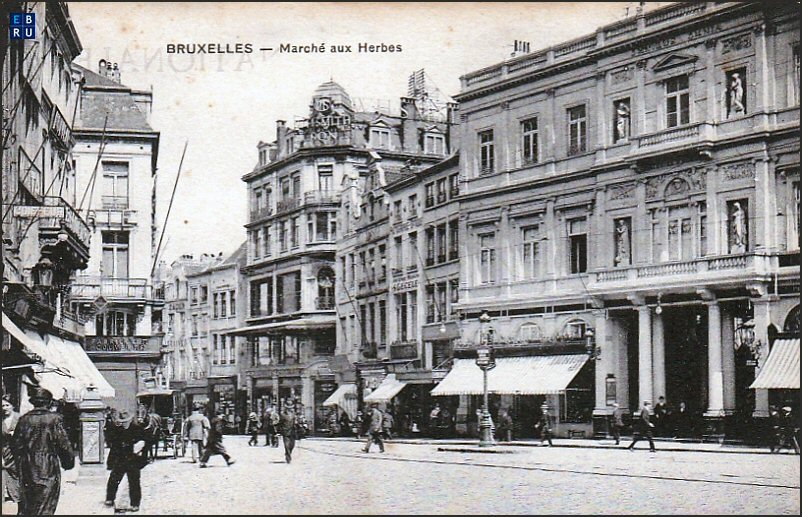 La rue du March aux Herbes d'antan - 1000 Bruxelles - Pentagone