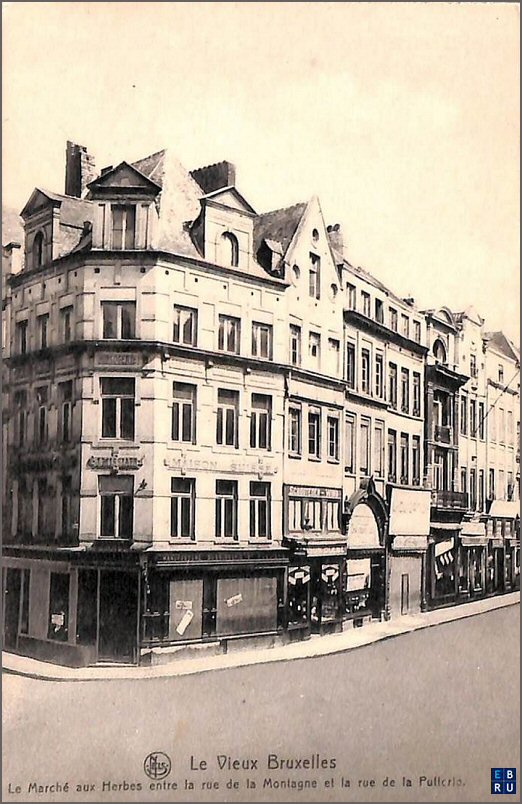 La rue du March aux Herbes d'antan - 1000 Bruxelles - Pentagone